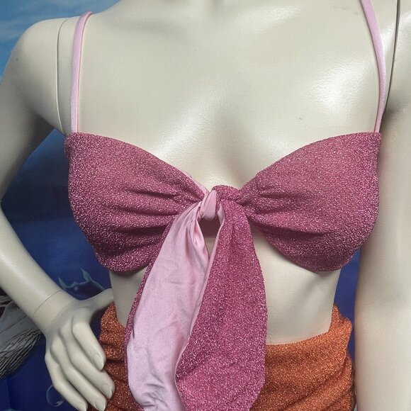 CHIO Di Stefania D 2PC METALLIC KNIT SWIMSUIT - Picture 2 of 6